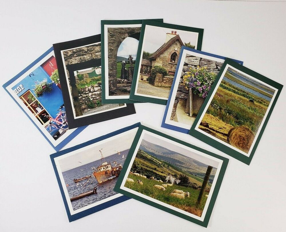 Irish Photography Blank Greeting Cards & Envelopes Set of 8 Souvenir Handmade